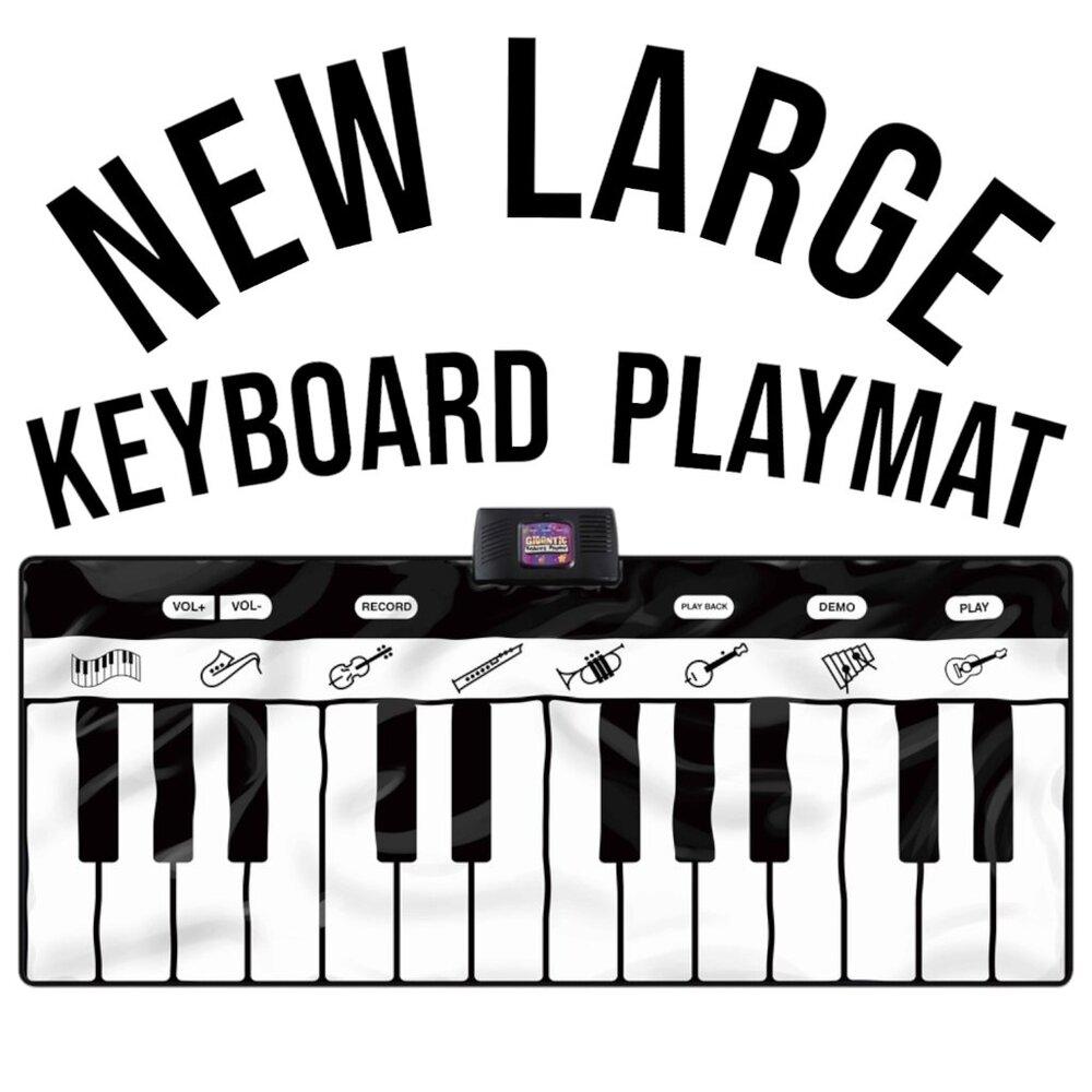 New Giant Floor Piano Keyboard Playmat Foldable Mat Musical Instrument Toddler K